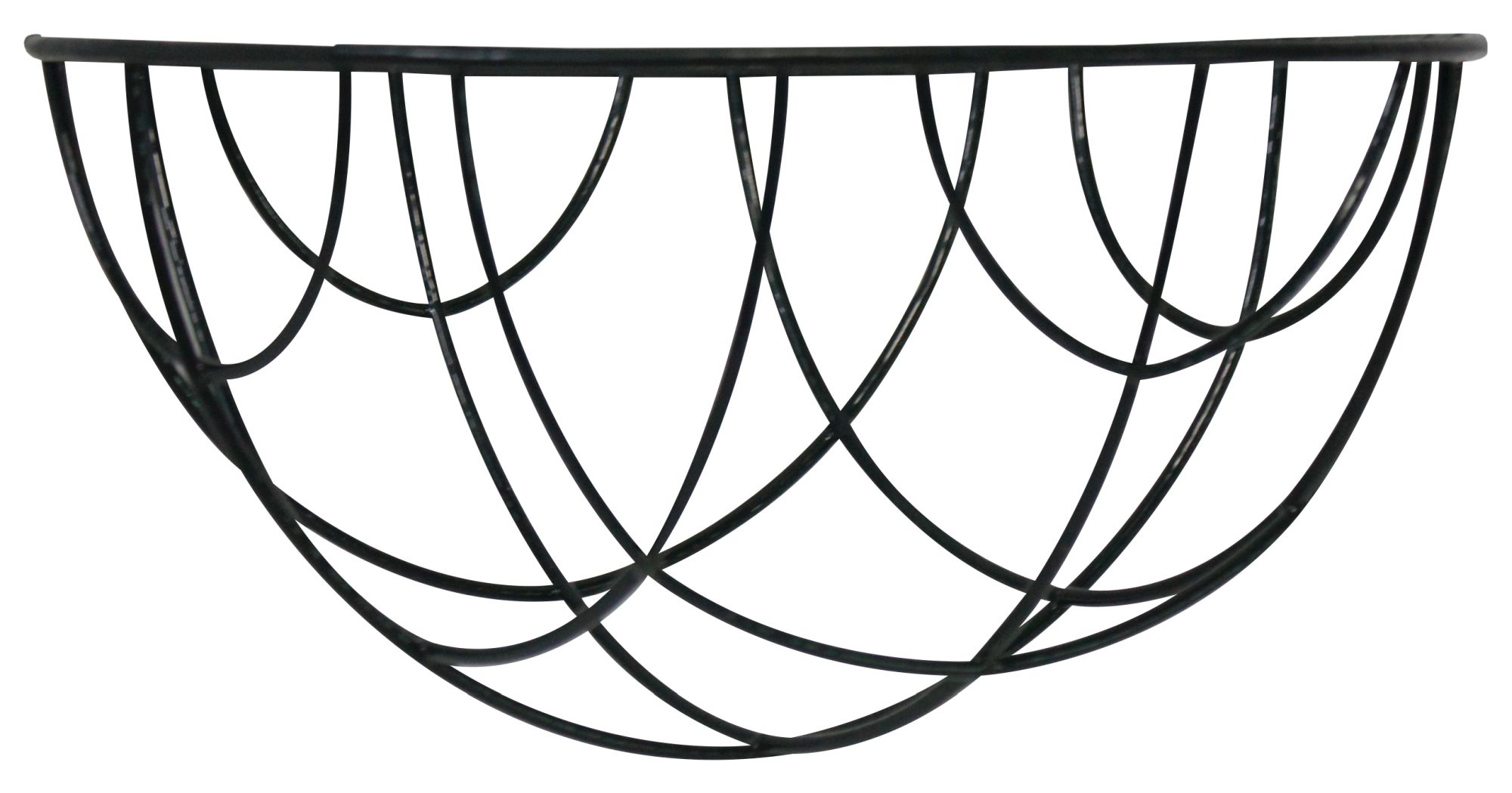 Cesto colgante metálico plastificado - redondo - Ø 25 x 13 cm. | 6070100