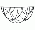 Cesto colgante metálico plastificado - redondo - Ø 35 x 17 cm. | 6070103