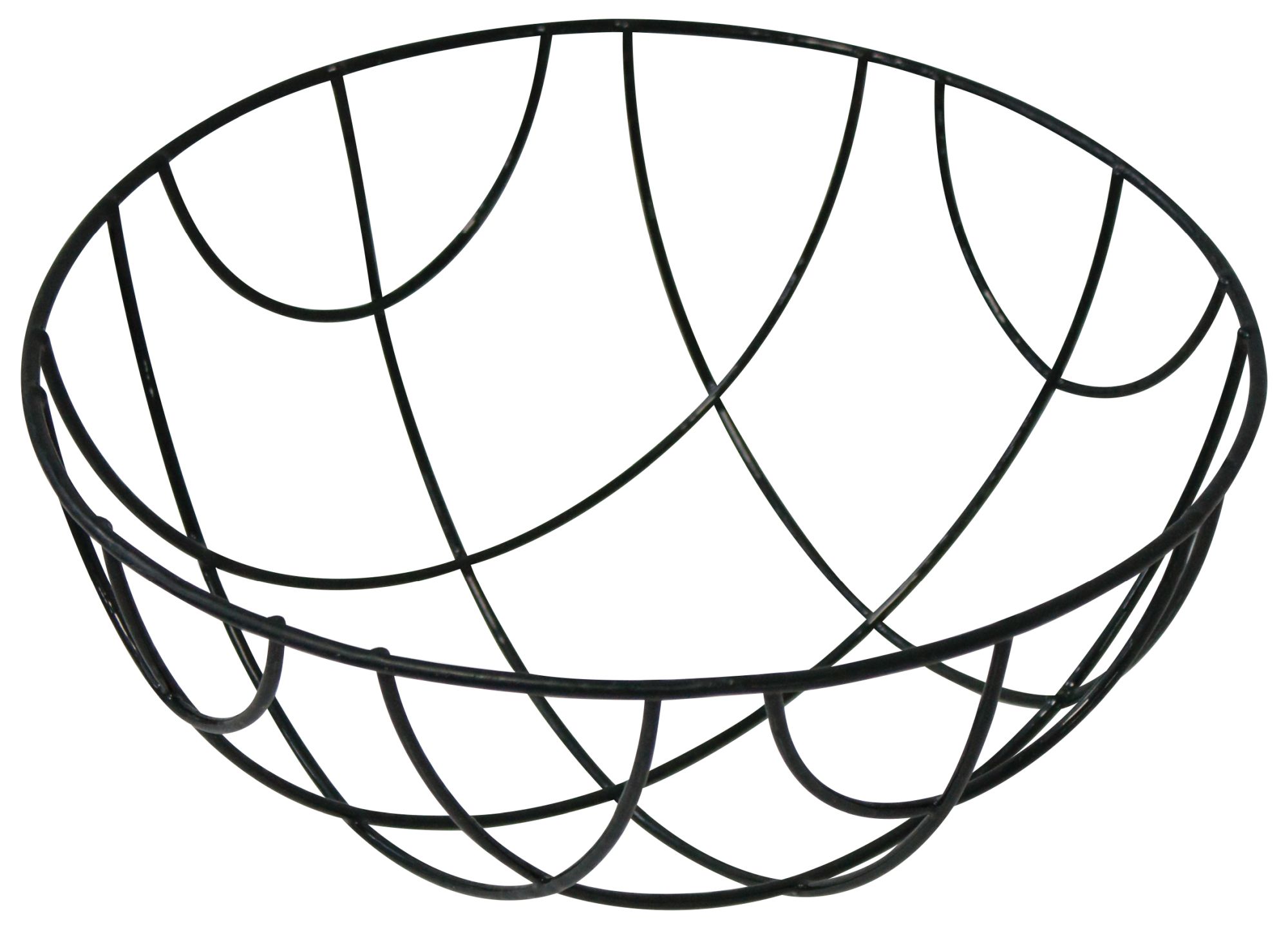 Cesto colgante metálico plastificado - redondo - Ø 35 x 17 cm. | 6070103