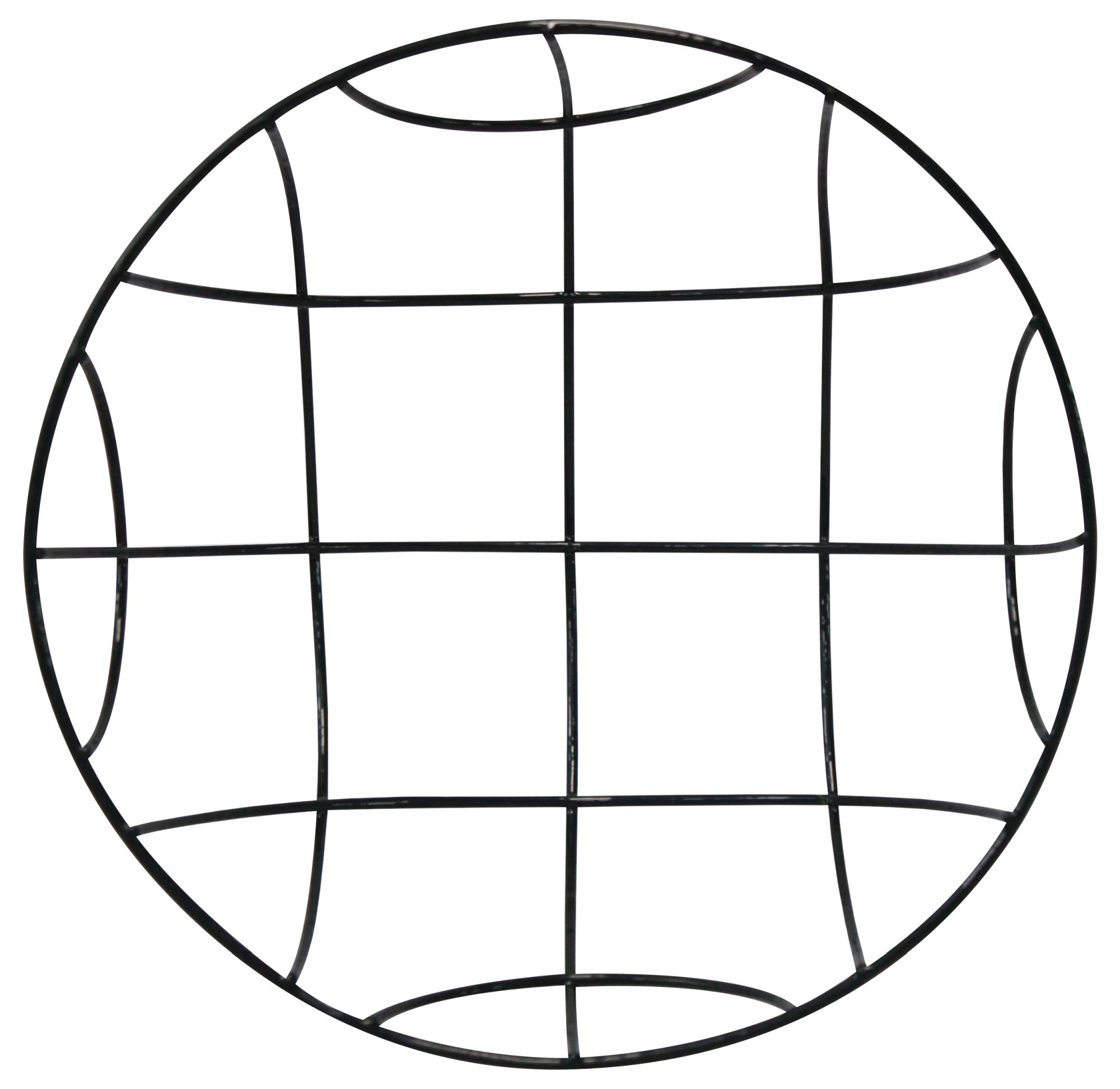 Cesto colgante metálico plastificado - redondo - Ø 40 x 20 cm. | 6070105