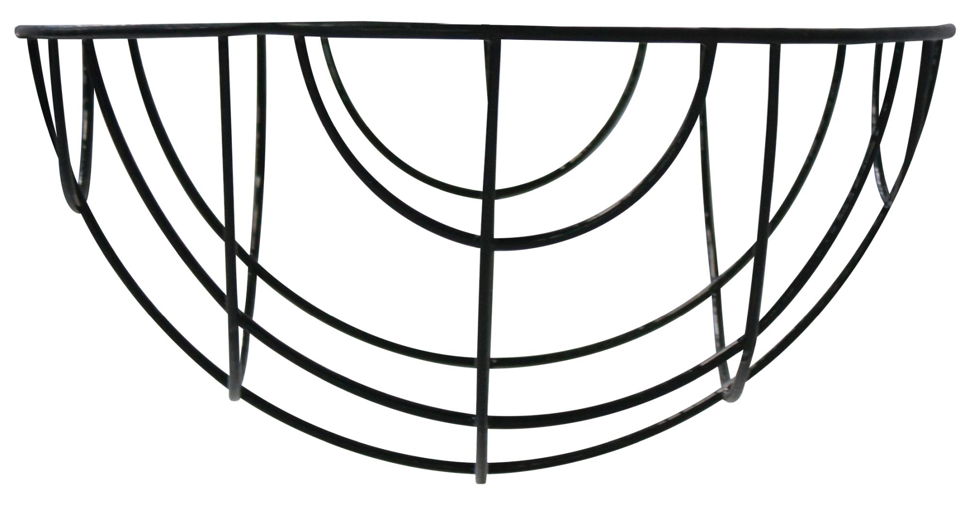 Cesto colgante metálico plastificado - redondo - Ø 40 x 20 cm. | 6070105