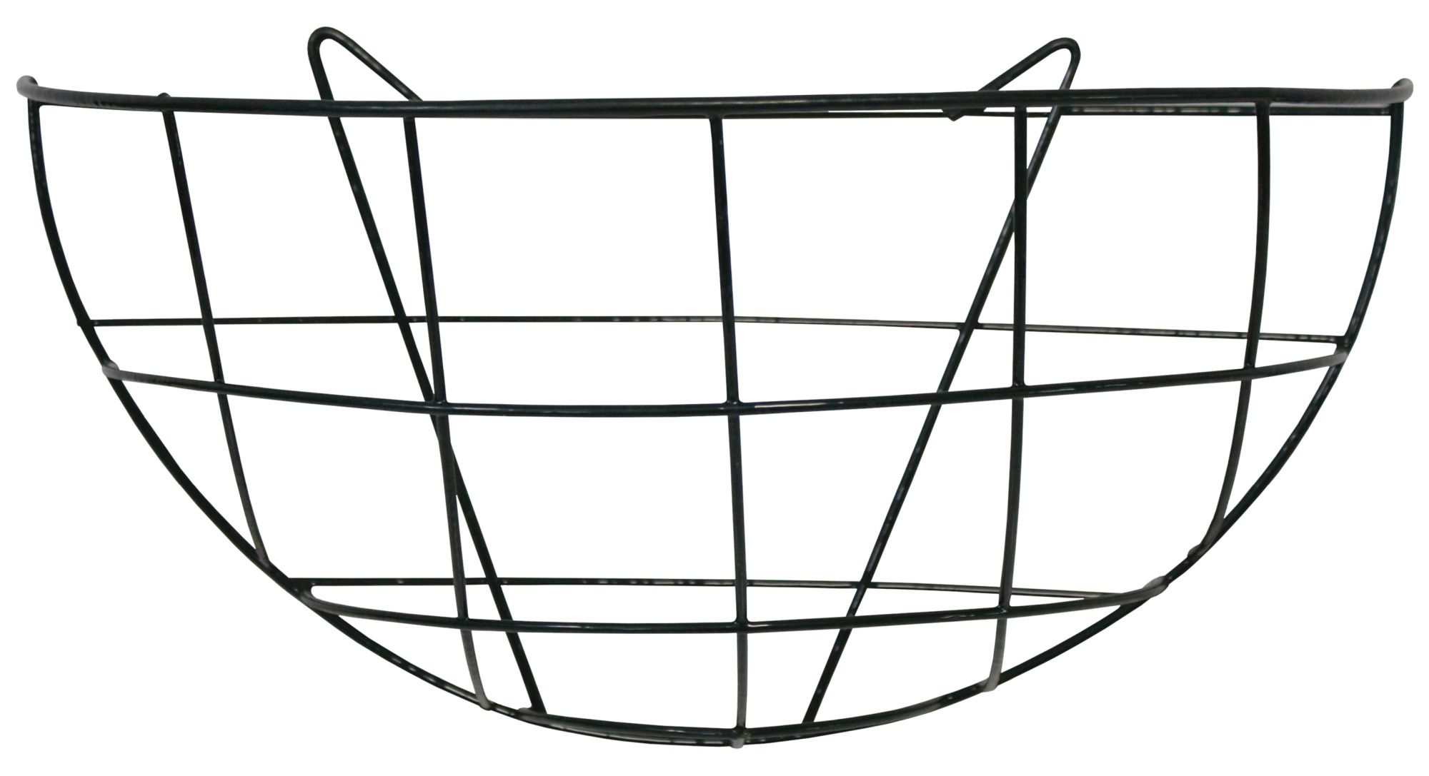 Cesto colgante metálico plastificado - semiredondo - 1/2 Ø 35 x 17 cm. | 6070106