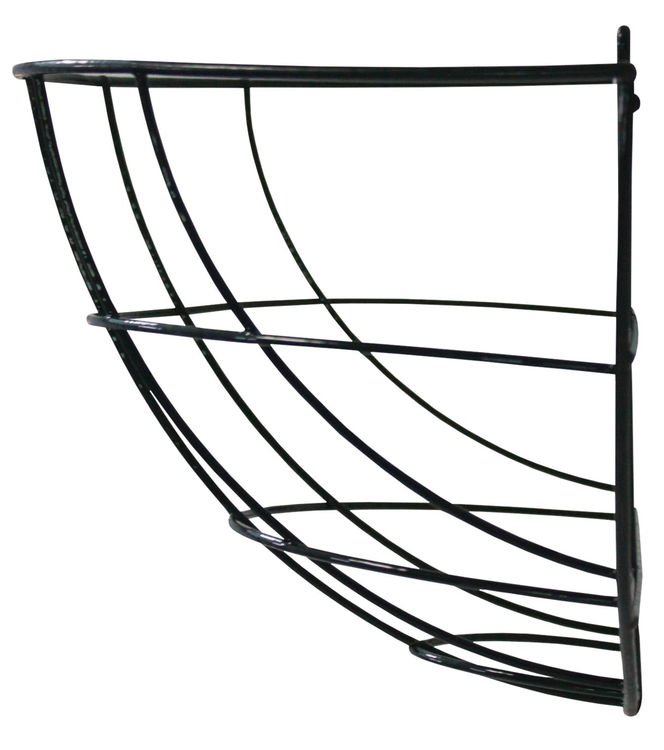 Cesto colgante metálico plastificado - semiredondo - 1/2 Ø 35 x 17 cm. | 6070106