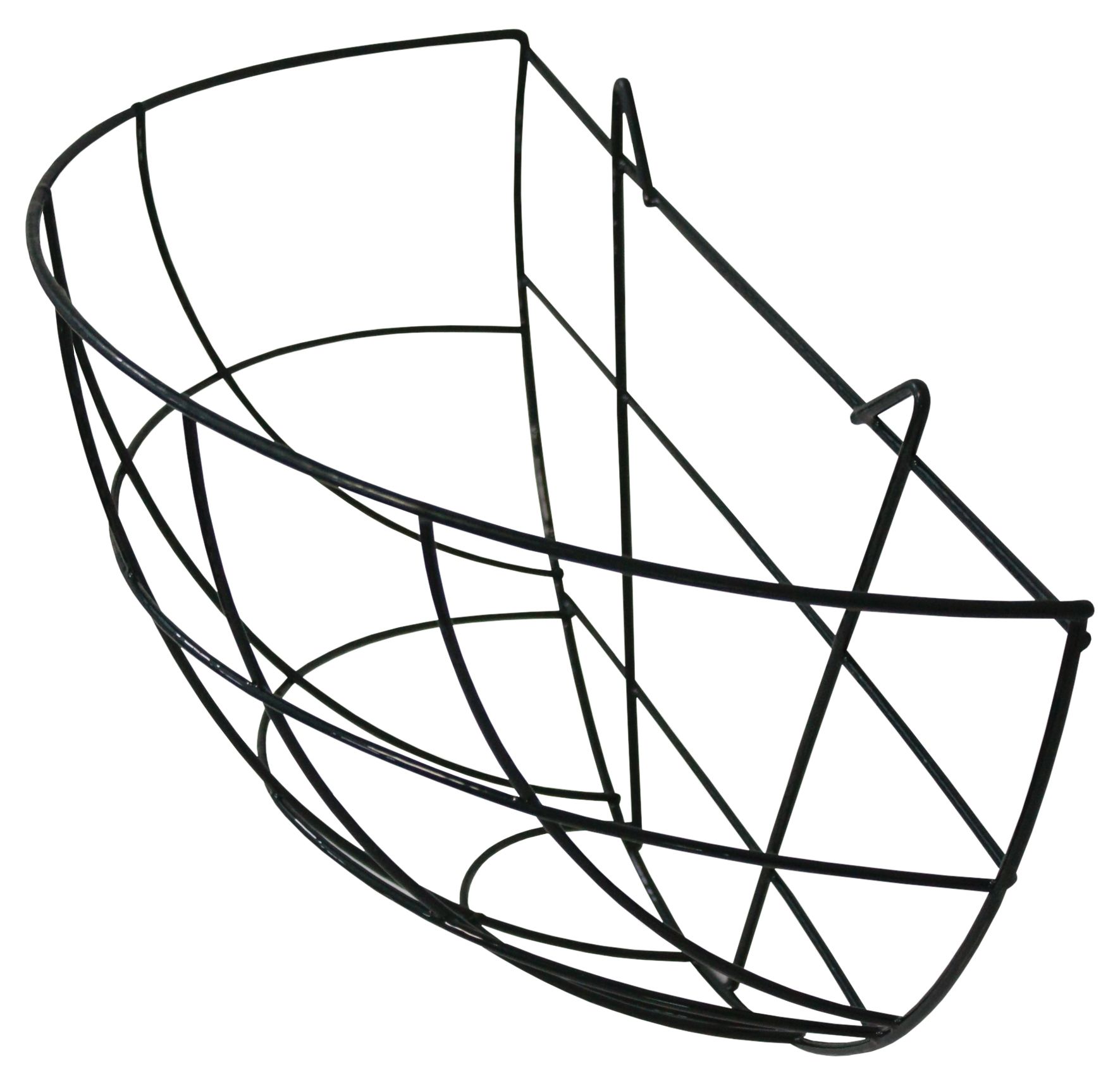 Cesto colgante metálico plastificado - semiredondo - 1/2 Ø 35 x 17 cm. | 6070106