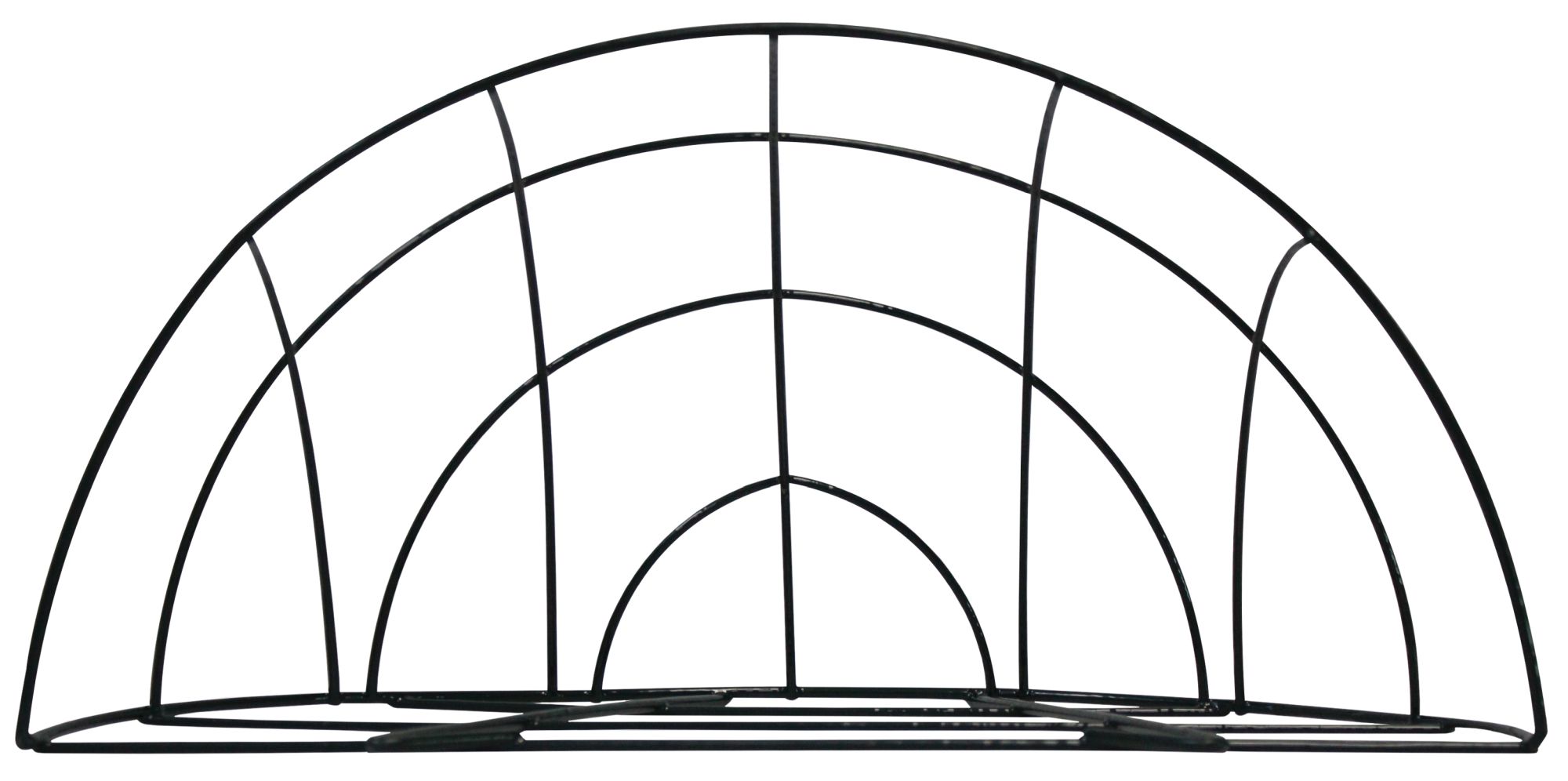 Cesto colgante metálico plastificado - semiredondo - 1/2 Ø 35 x 17 cm. | 6070106