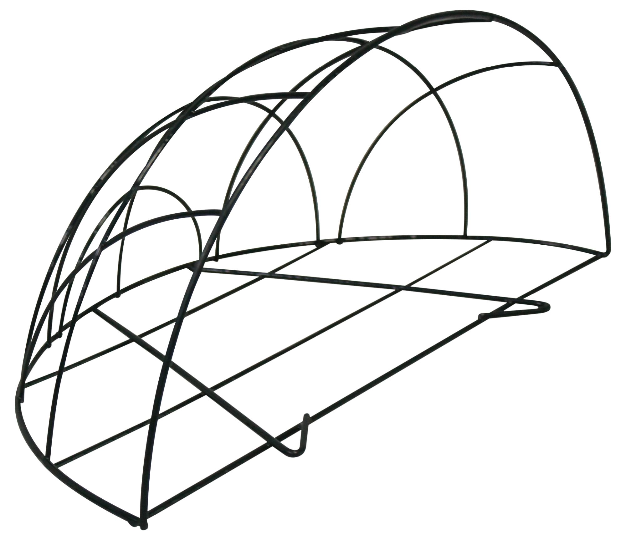 Cesto colgante metálico plastificado - semiredondo - 1/2 Ø 35 x 17 cm. | 6070106