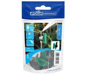 Microdifusor MAX -R caudal regulable 0 - 63 l/h. - 90º - 1,2 - 2,4 m.