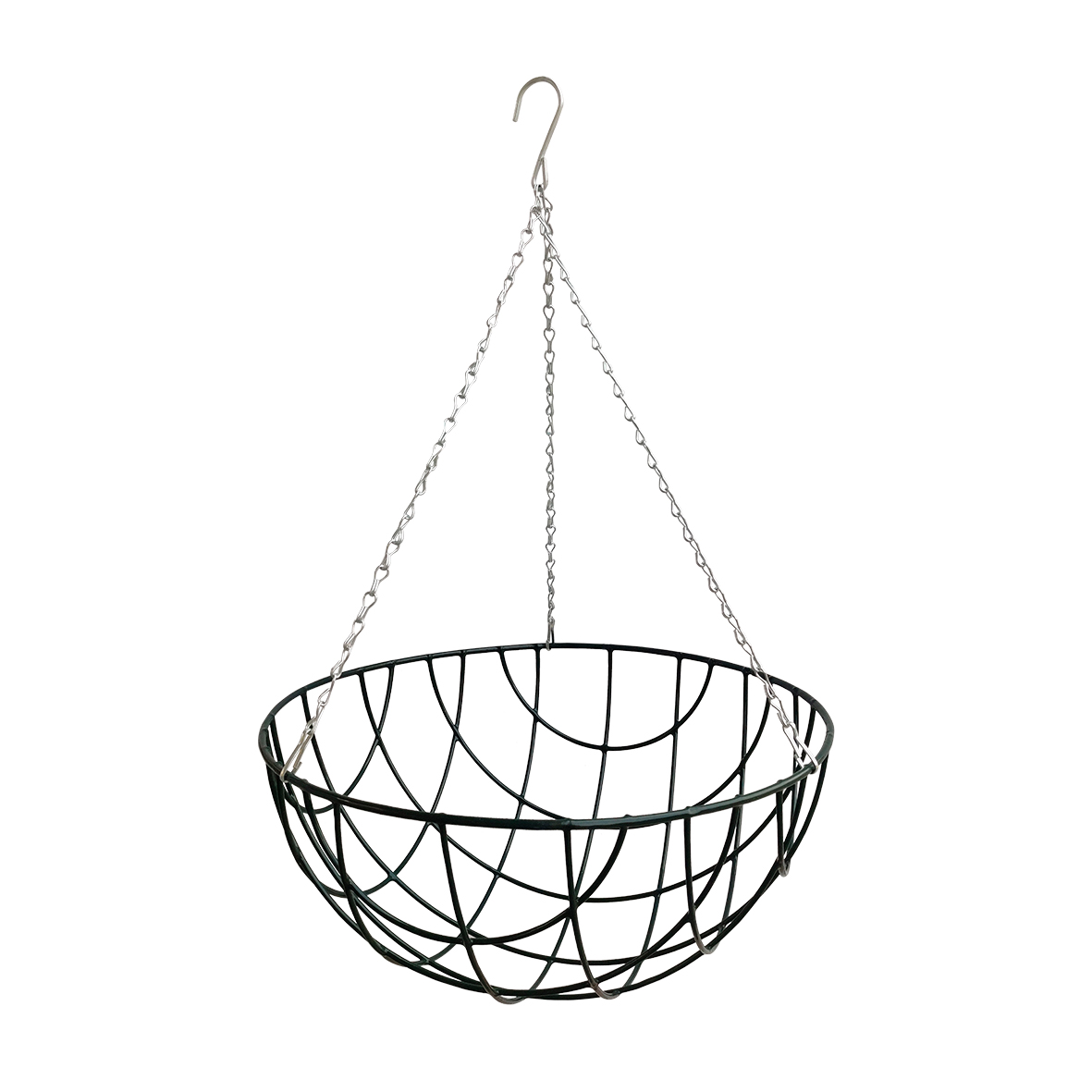 Cesto colgante metálico plastificado - redondo - Ø 40 x 20 cm. | B2106