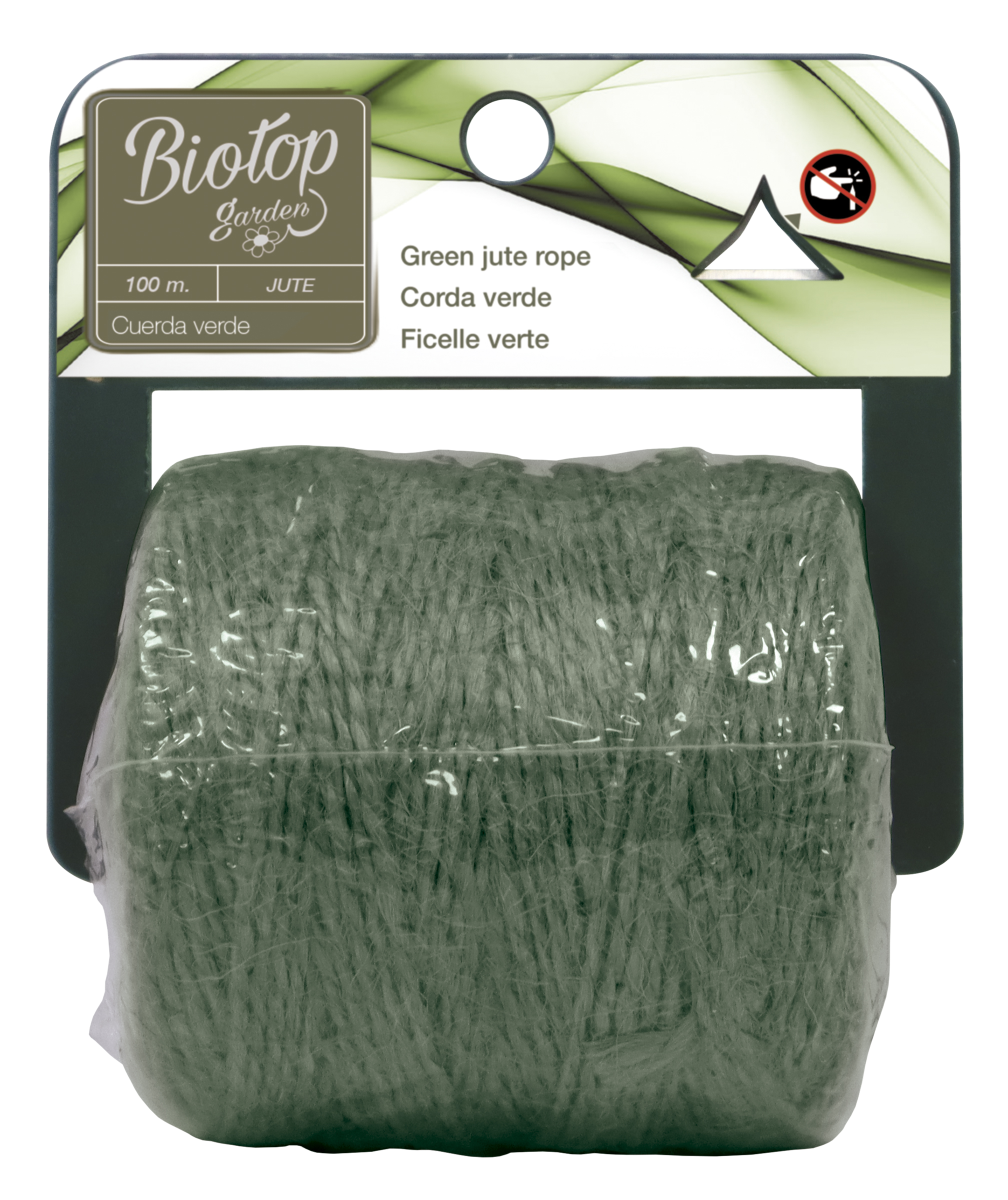 Cuerda verde de Yute - 100 m. - Verde | B2208
