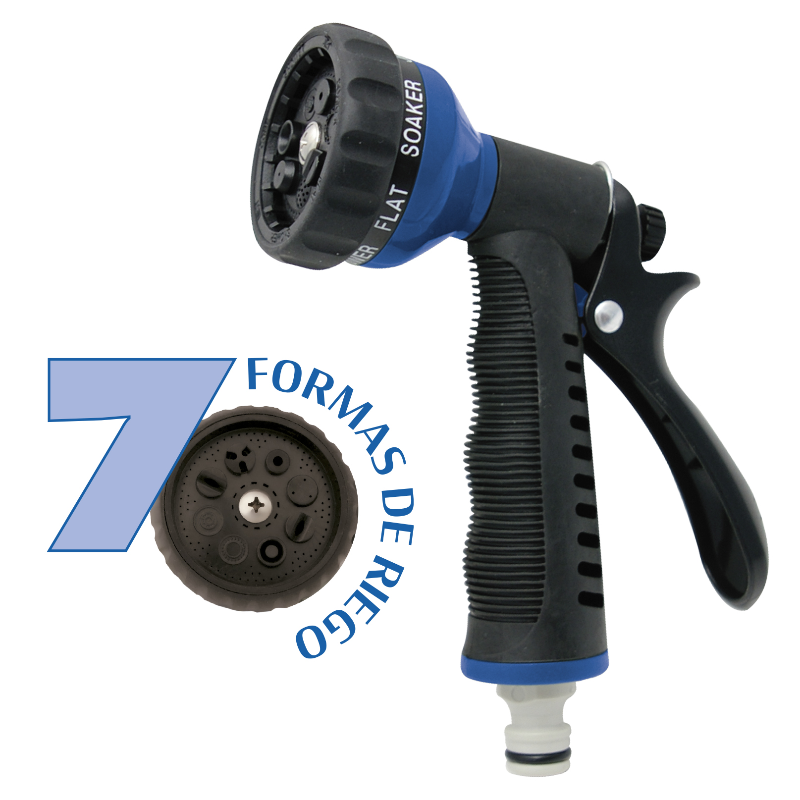 Set pistola 7 formas + conectadores 15 mm. - Gama 