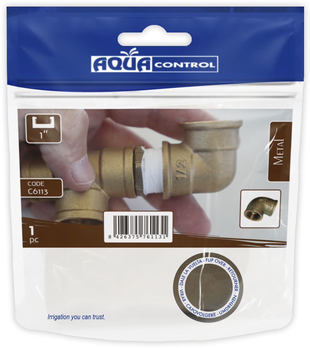 Te de latón RH 1” | C6113