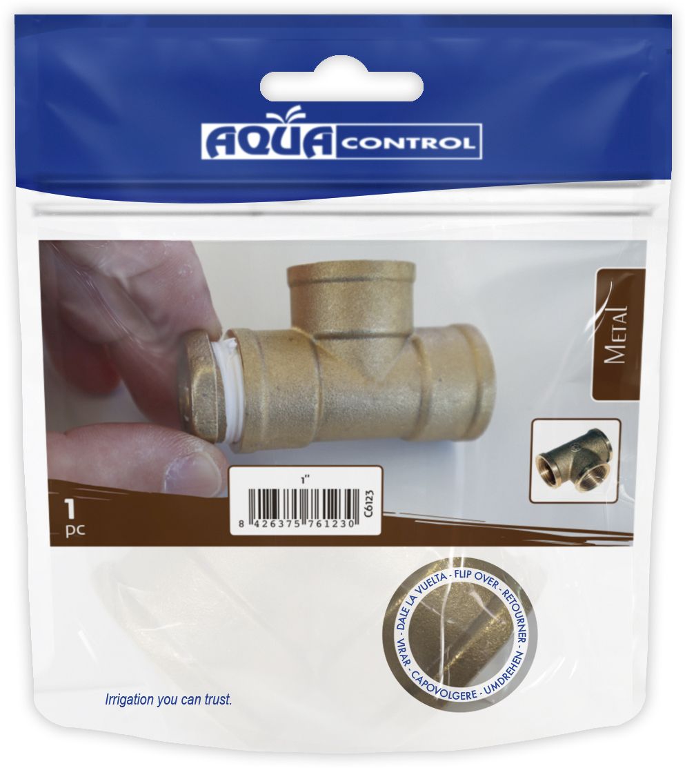 Te de latón RH 1” | C6123