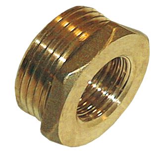 Reducción de latón RM 3/4” - RH 1/2