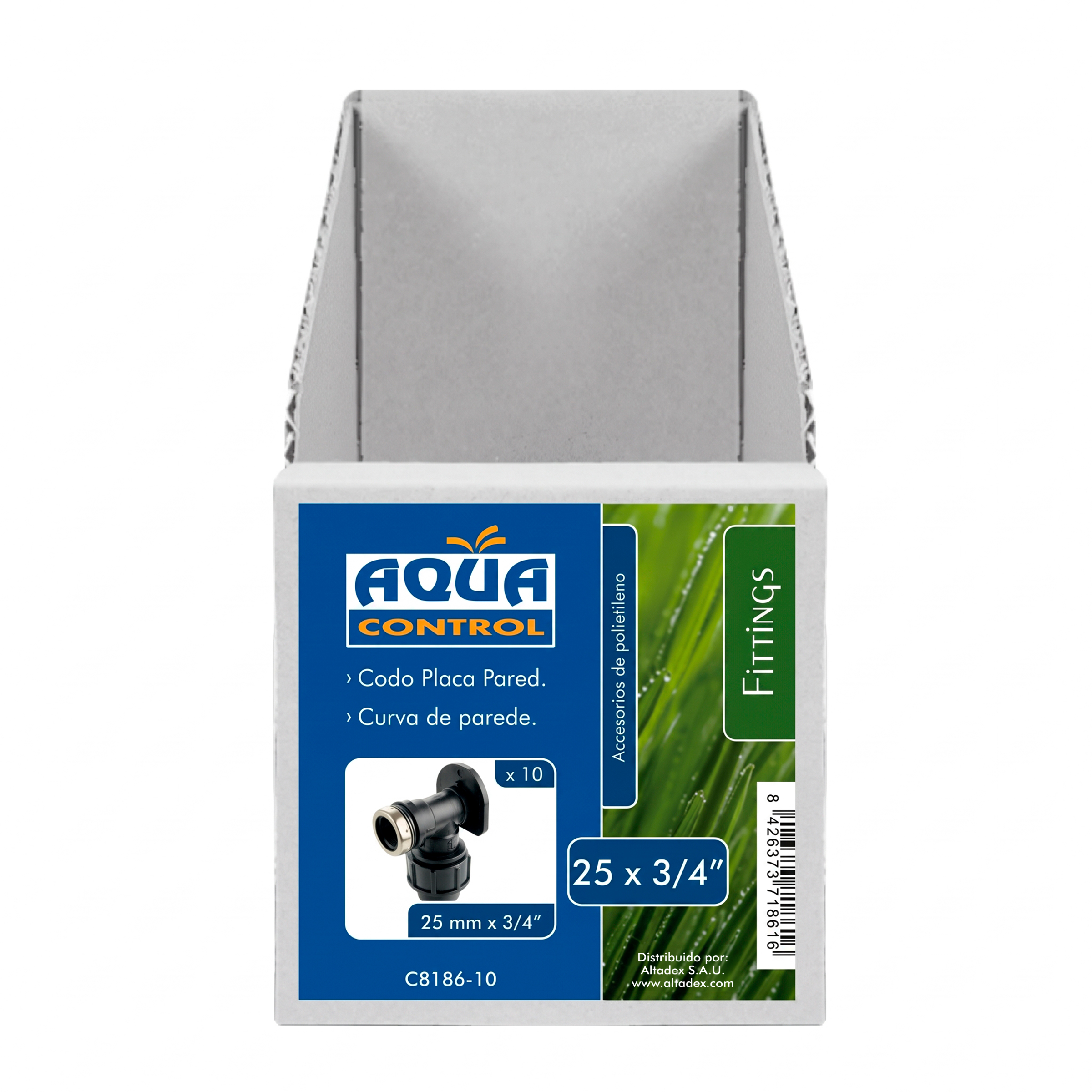 Codo placa 25 mm. x RH 3/4” | C8186-10