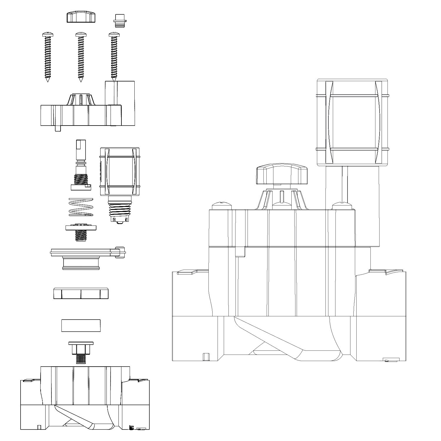 Electroválvula Aqua Control “Basic” con caudal regulable | Q160C