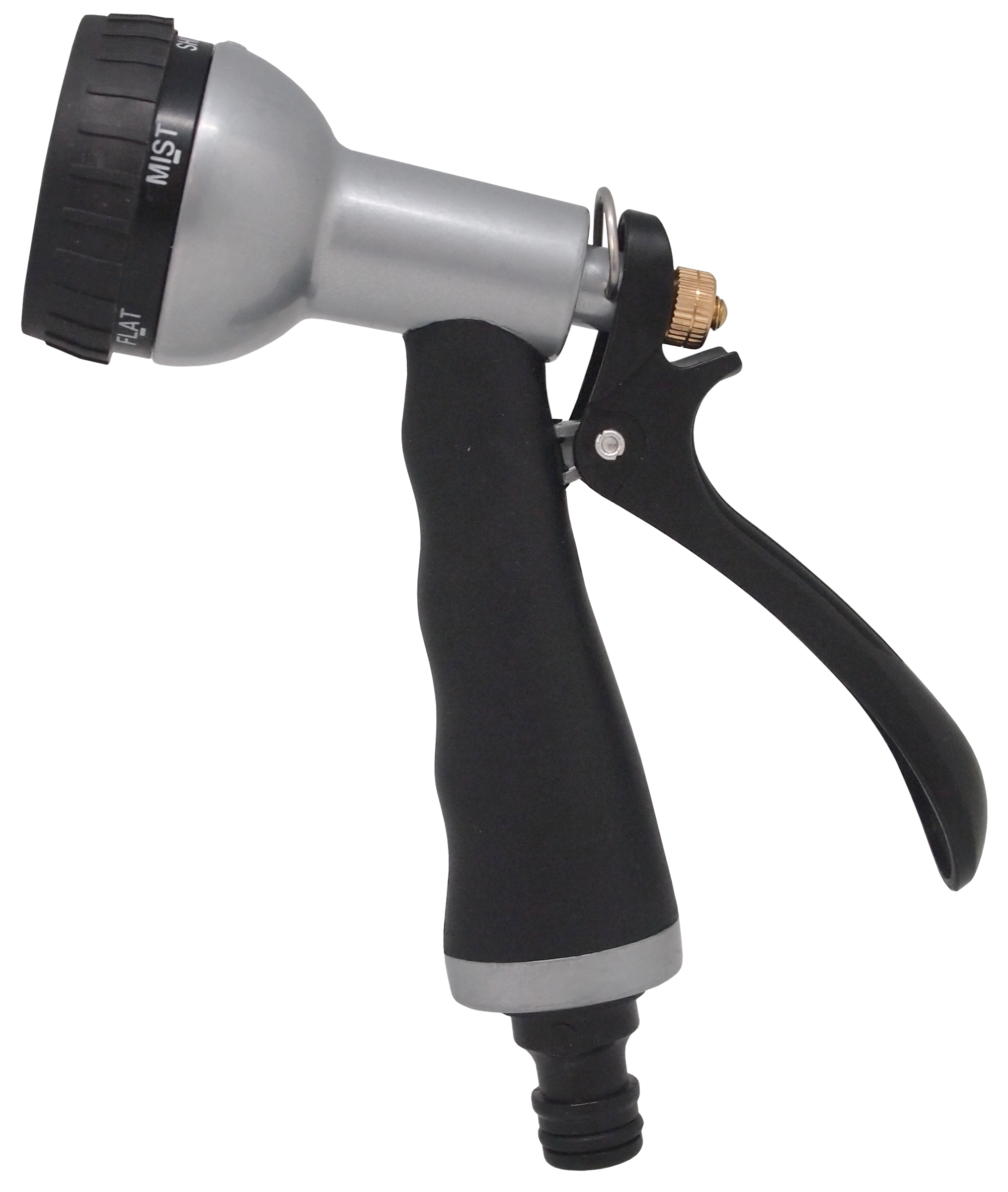 Pistola metal y caucho con 5 formas de riego | VR024T