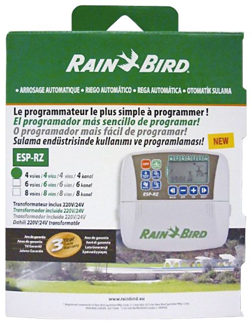 Programador RainBird ESP-RZXe 4 zonas | ZRZ004E