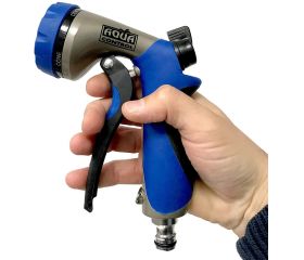 Pistola de riego bimateria (metal y caucho) con 7 formas de riego | AMT42