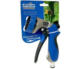 Pistola de riego bimateria (metal y caucho) con 7 formas de riego | AMT42