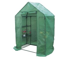 Invernadero con estructura de acero plastificado y funda de polietileno - 143 x 73 x 195 cm. - 4 bandejas | B2076