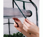 Invernadero con estructura de acero plastificado y funda de PVC - 68 x 49 x 160 cm. - 4 bandejas | B2092