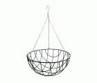 Cesto colgante metálico plastificado - redondo - Ø 40 x 20 cm. | B2106