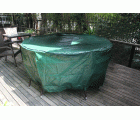 Funda Circular Cubre Mesas y Sillas en Polietileno 100 gr/m2 Ø 205 x 90 cm. | C2220