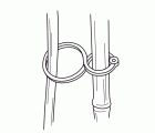 Clips para enturorar pequeños árboles (pack de 20) - Ø 4 - 2,7 cm. | B2263