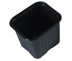 Maceta Negra de Poliestireno  9 x 9 x 9,5 cm. | B2351