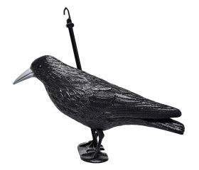 Cuervo señuelo - espantapájaros  33 x 20 x 12 cm. (Pack 4 unds) | B2401