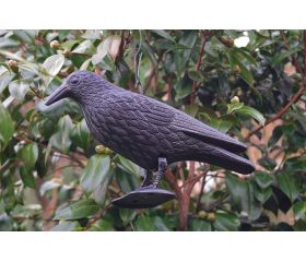 CUERVO SEÑUELO - ESPANTAPÁJAROS  33 X 20 X 12 CM. (PACK 4 UNDS)