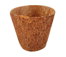 Macetas redondas de fibra de coco - 8 (h) x Ø 8 cm. | B4021