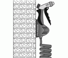 Colgador para manguera helicoidal