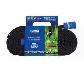 Manguera porosa con enlaces rápidos - P.V.C. + Polyester - 15 m. - Ø 15 mm. | C2103