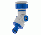 Adaptador de grifo articulado y giratorio 180º + 360º PVC RH 3/4