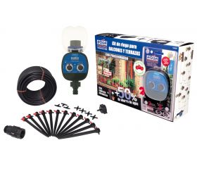 Kit de riego Gota a Gota para Balcones - 12 plantas