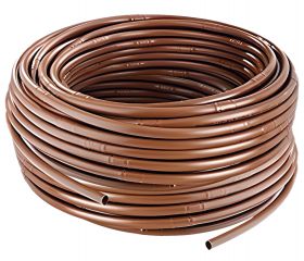 Tubería Ø 16 mm. de polietileno color marrón - 100 m. - goteros integrados cada 33 cm. | C4343