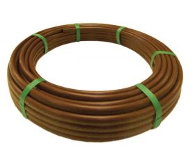 Tubería PLANA Ø 16 mm. de polietileno color marrón - 25 m. - c/goteros cada 35 cm. | C4386