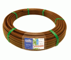 Tubería PLANA Ø 16 mm. de polietileno color marrón - 25 m. - c/goteros cada 50 cm. | C4387