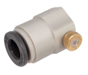 Tapón final automático 3/8” con tobera nebulizadora de latón | C5117