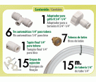 Kit 15 - 1/4" - Para terrazas y pérgolas - 15 metros de tubo + 7 emisores | V3000