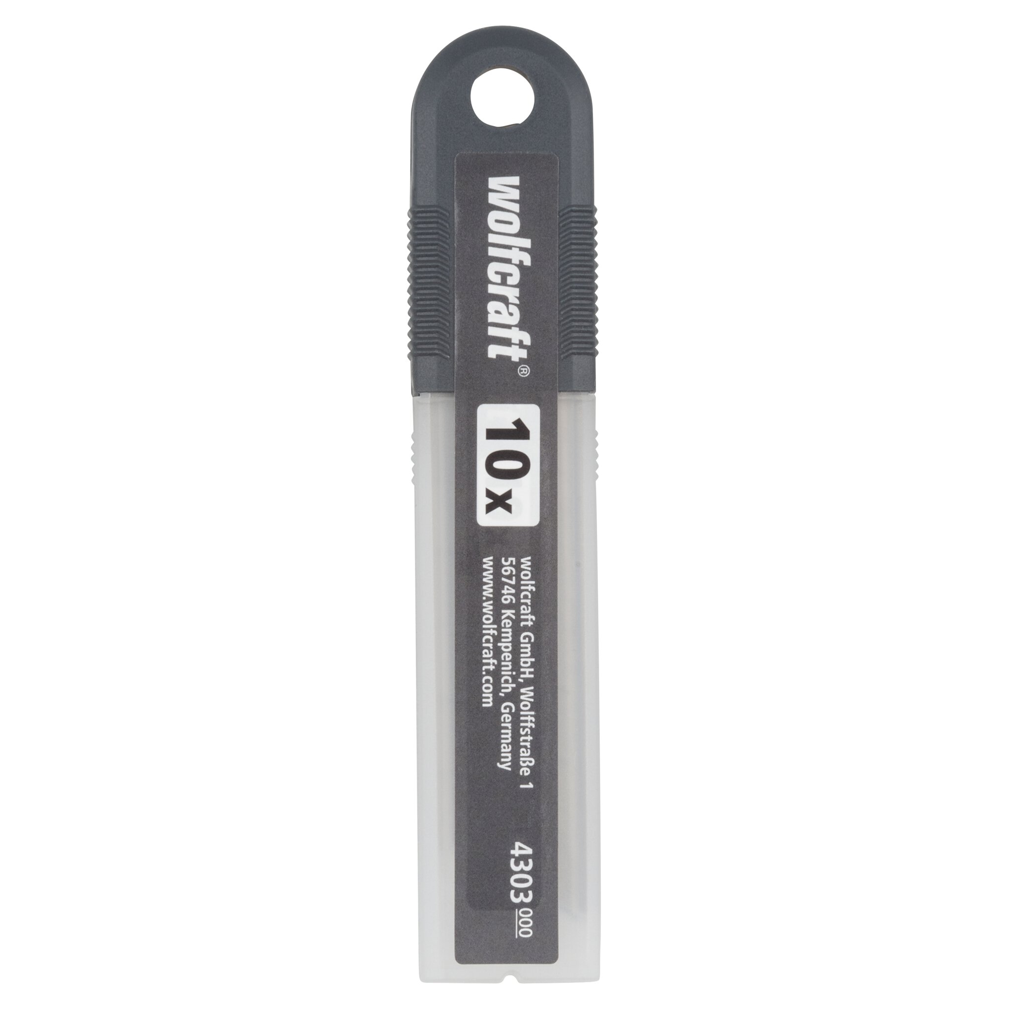 10 cuchillas separables de 18 mm, 8 segmentos