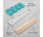 1 juego de colocación para laminado, ... 22 pzas.