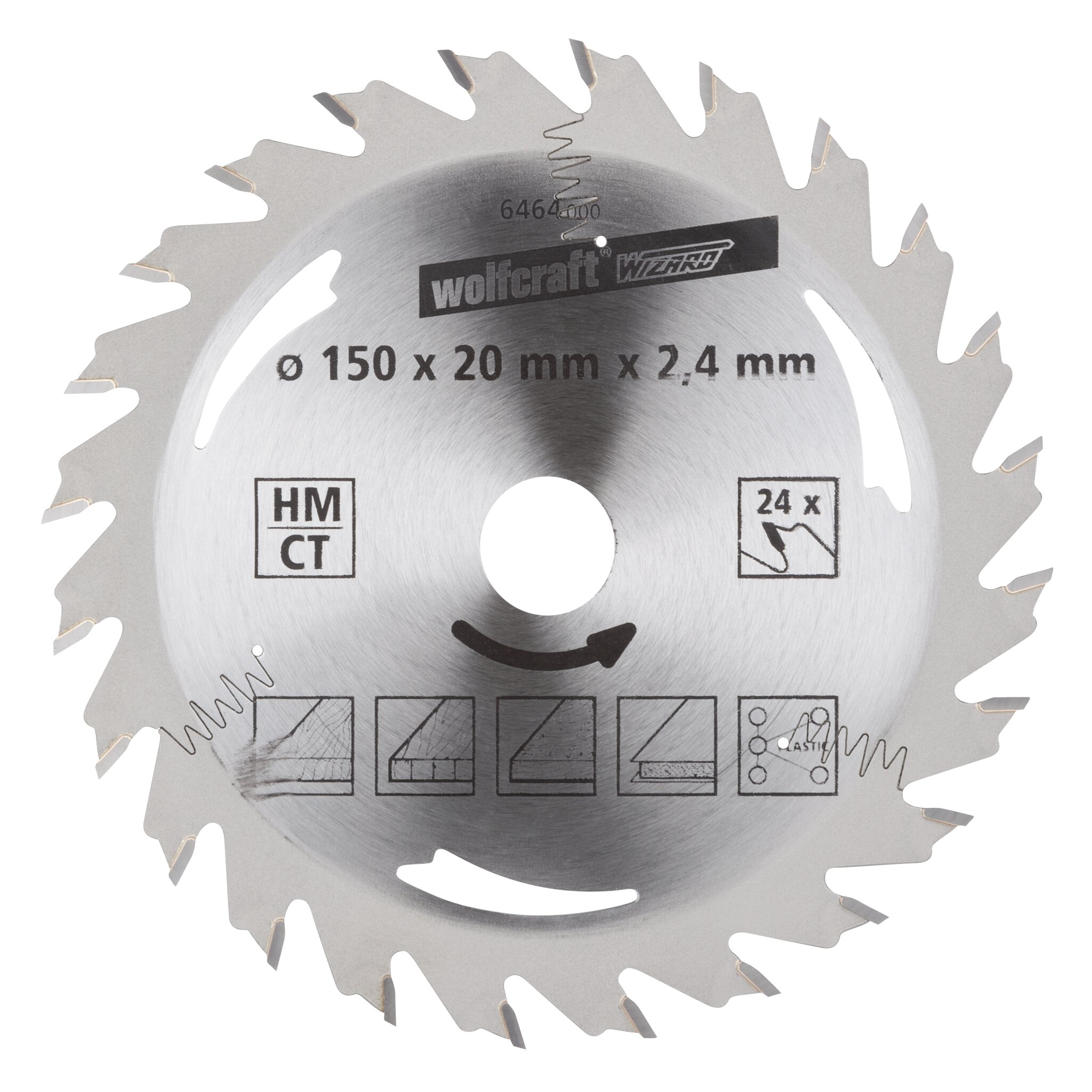 1 disco de sierra circular CT, 24 dientes ø150 mm