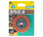 1 cepillo de disco de alambre de nylon vást. hexagonal Ø 75 x 10 mm