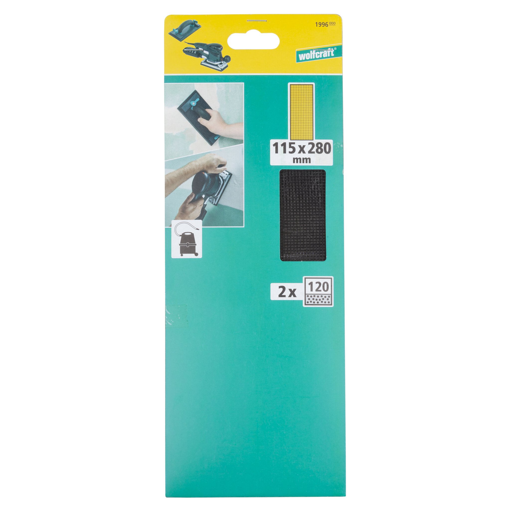 2 rejillas de lijado SiC, grano 120, 115 x 280 mm