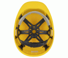 Casco protector, amarillo