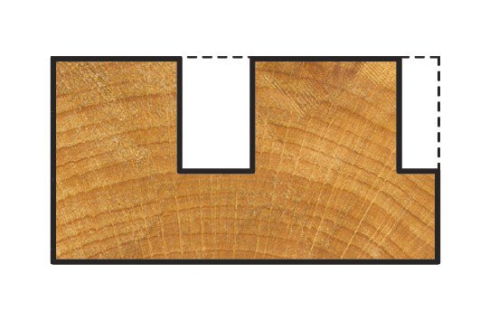 1 fresa de ranuras CT vástago=8mm ø14x20mm