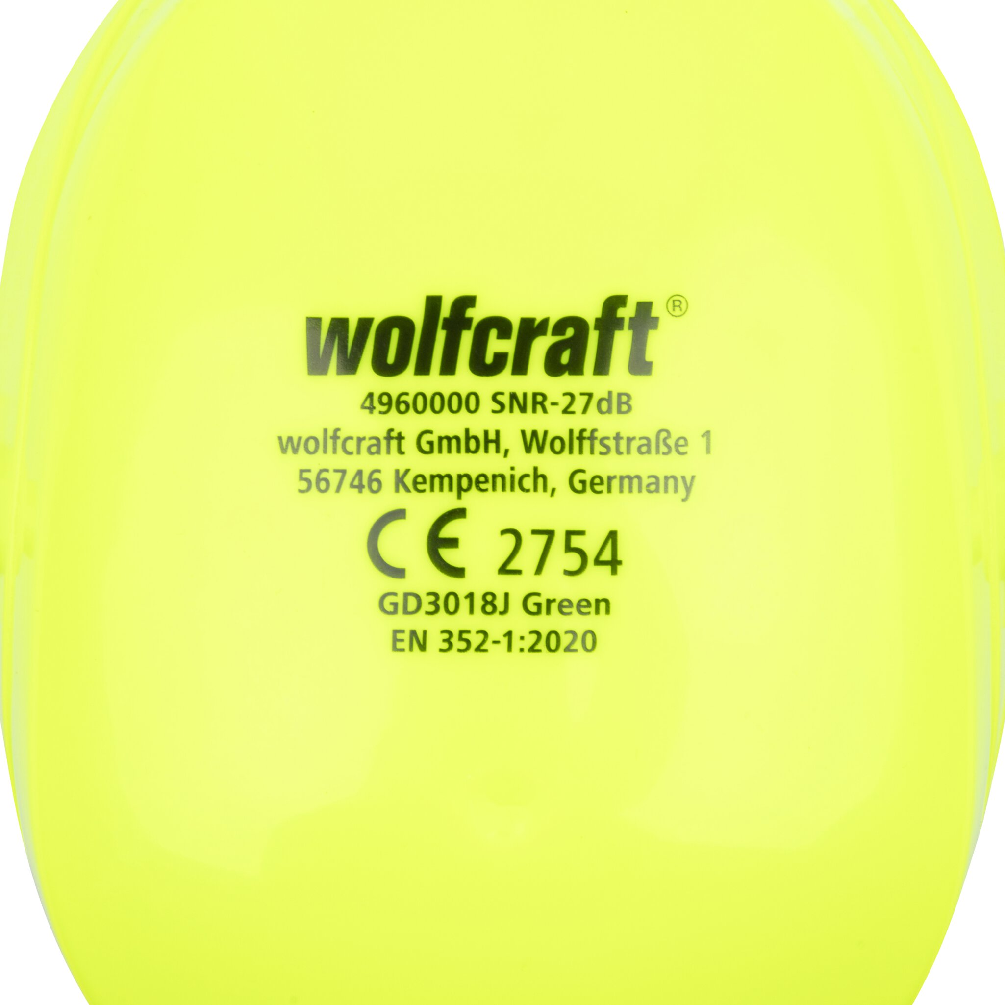 Protector auditivo con orejeras KIDS, verde