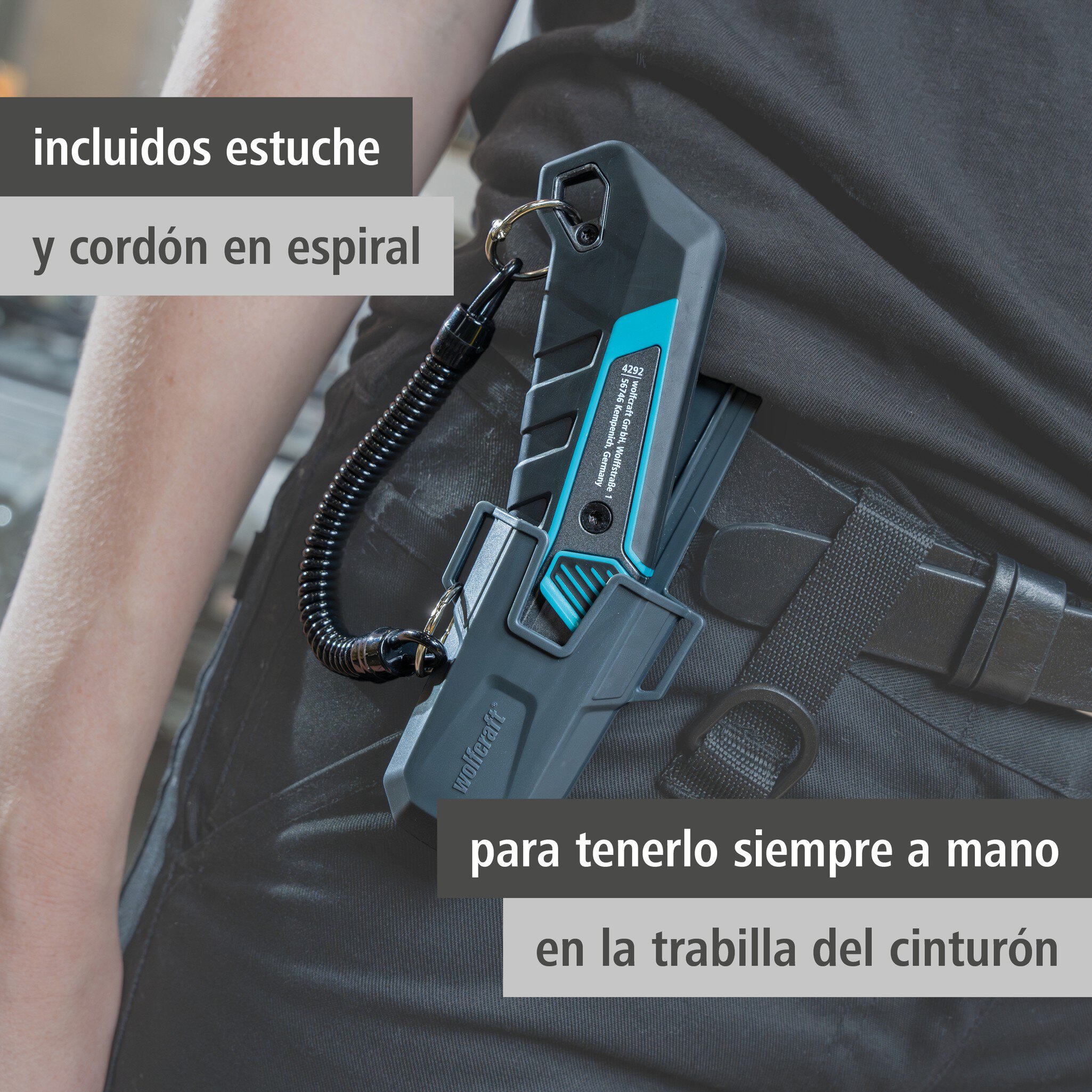 Juego de cúter de cuchilla trapezoidal PRO SAFETY con estuche